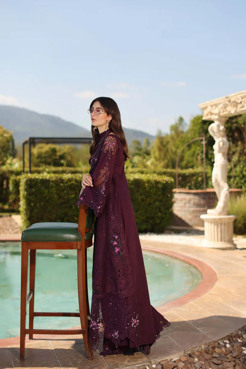 Noor By Saadi Asad Lawn 3 Piece Suit D8-B-Selene