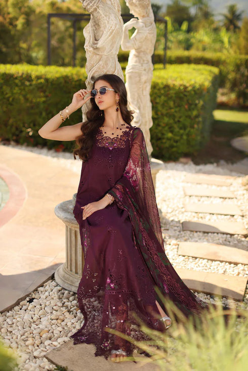 Noor By Saadi Asad Lawn 3 Piece Suit D8-B-Selene