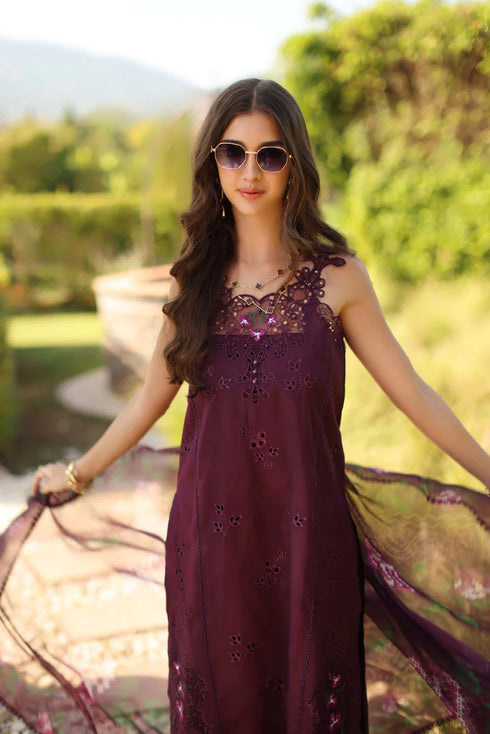 Noor By Saadi Asad Lawn 3 Piece Suit D8-B-Selene