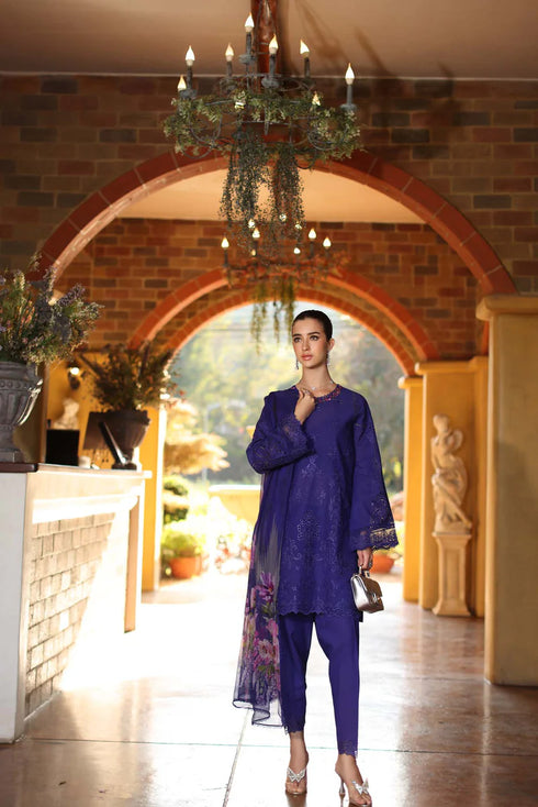 Noor By Saadi Asad Lawn 3 Piece Suit D2-A-Aloura