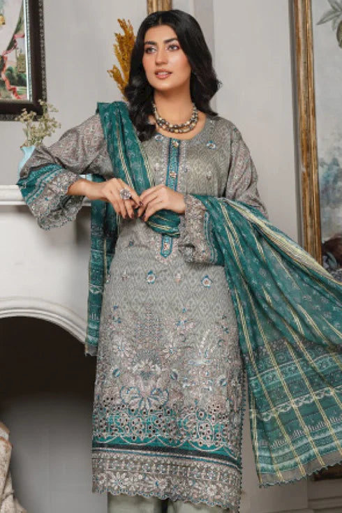 Munira Embroidered Lawn 3 Piece Suit MSL112