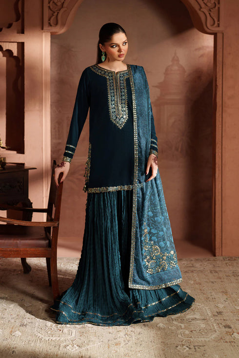Iznik Embroidered Velvet Suit IV-64