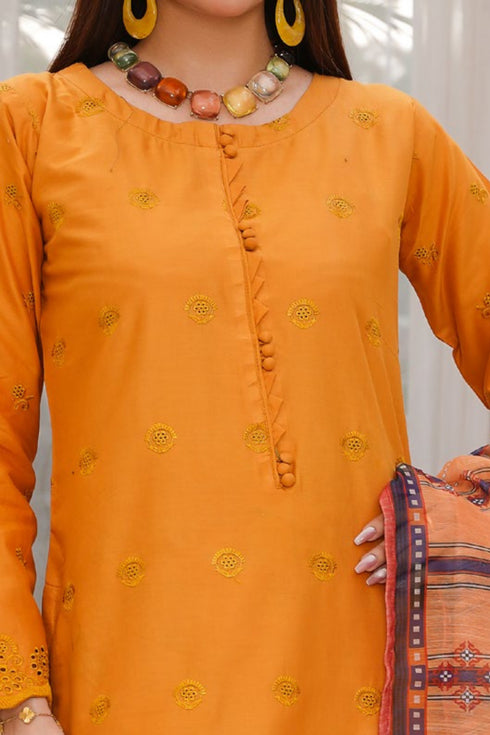 Dynia's By Bin Saeed Embroidered Chickenkari Lawn Suit BS-105