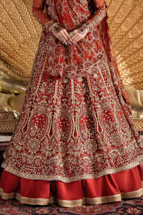 Akbar Aslam Embroidered Net Suit Marjaan