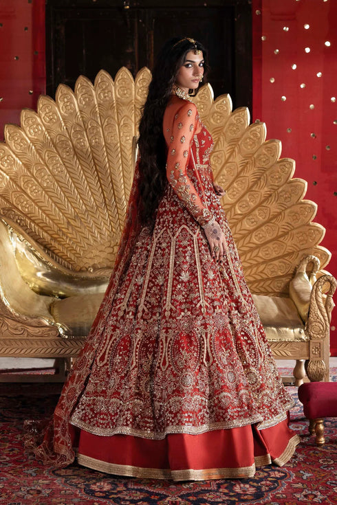 Akbar Aslam Embroidered Net Suit Marjaan