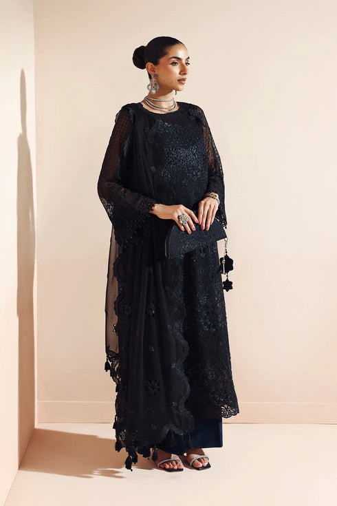Alizeh Embroidered Chiffon Suit AF-BCH-2201-RIKA BLACK