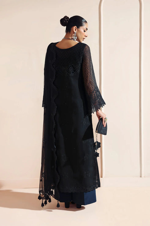 Alizeh Embroidered Chiffon Suit AF-BCH-2201-RIKA BLACK