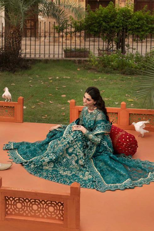 Akbar Aslam Embroidered Organza Suit Gulnar