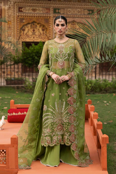 Akbar Aslam Embroidered Organza Suit Ambenrin