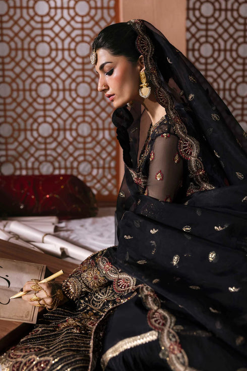 Akbar Aslam Embroidered Organza Suit Mehtab