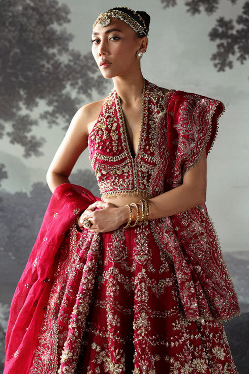 Afrozeh Embroidered Organza Suit Claude