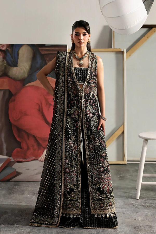 Zarposh Embroidered Organza Suit SORREL