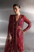 Zarposh Embroidered Organza Suit GARNET