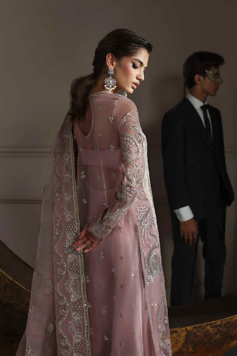Akbar Aslam Embroidered Organza Suit Shahmeena