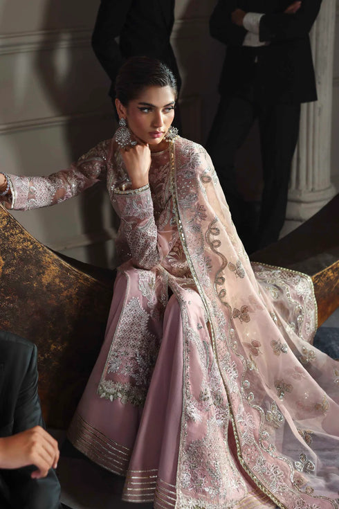 Akbar Aslam Embroidered Organza Suit Shahmeena