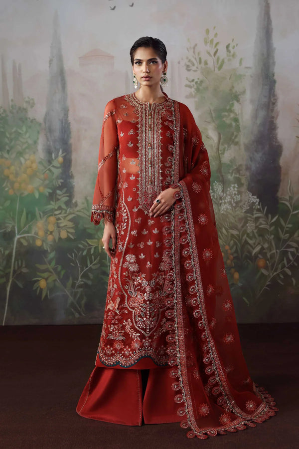 Akbar Aslam Embroidered Organza Suit Laalroz