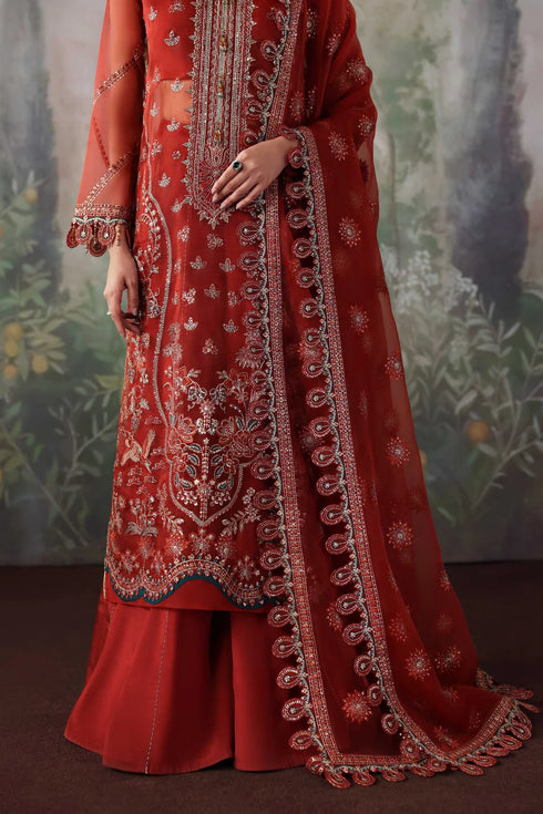 Akbar Aslam Embroidered Organza Suit Laalroz