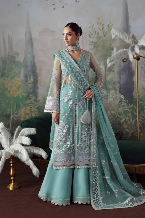 Akbar Aslam Embroidered Net Suit Shahnaz