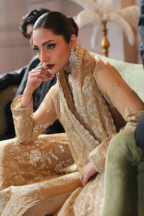 Akbar Aslam Embroidered Organza Suit Tajmeen