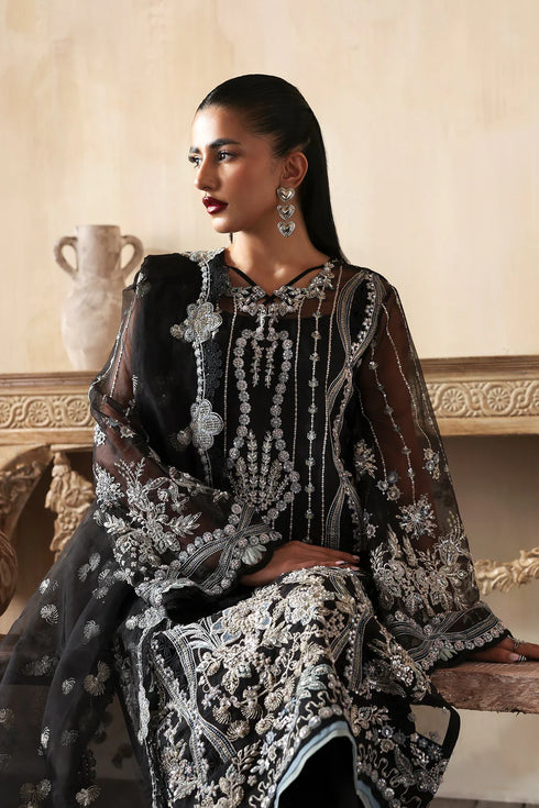 Zarposh Embroidered Organza Suit Ayzel