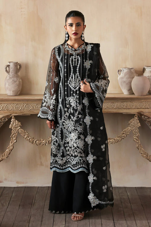 Zarposh Embroidered Organza Suit Ayzel