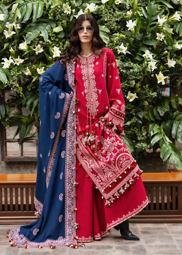 Hussain Rehar Embroidered  Karandi 3 Piece Suit Aman