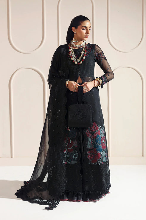Alizeh Embroidered Chiffon Sari AF-BCH-2206-MEERAB