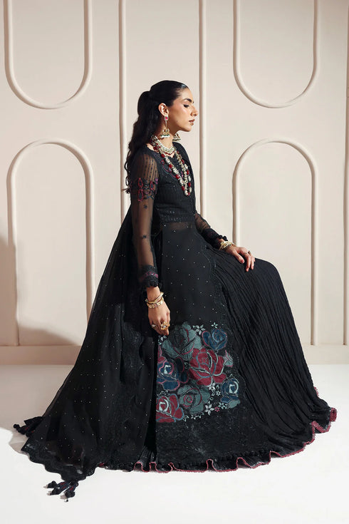 Alizeh Embroidered Chiffon Sari AF-BCH-2206-MEERAB