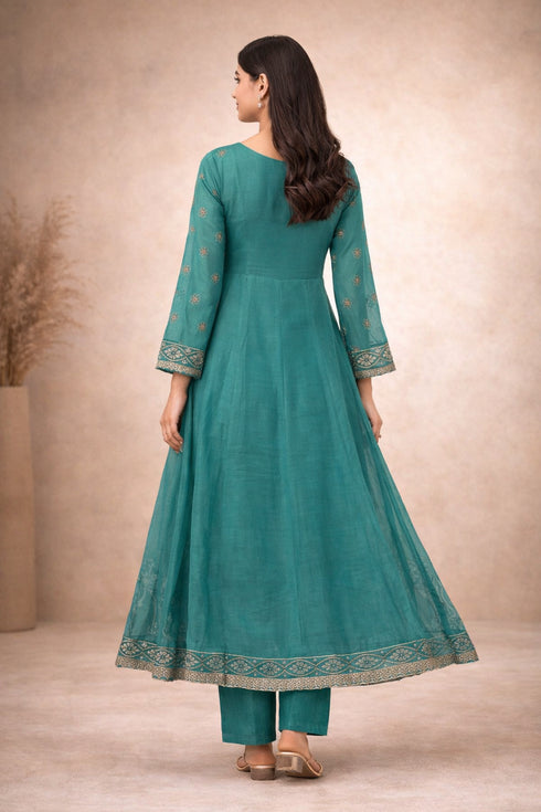 Baba Posh Embroidered Chiffon Maxi BP-05