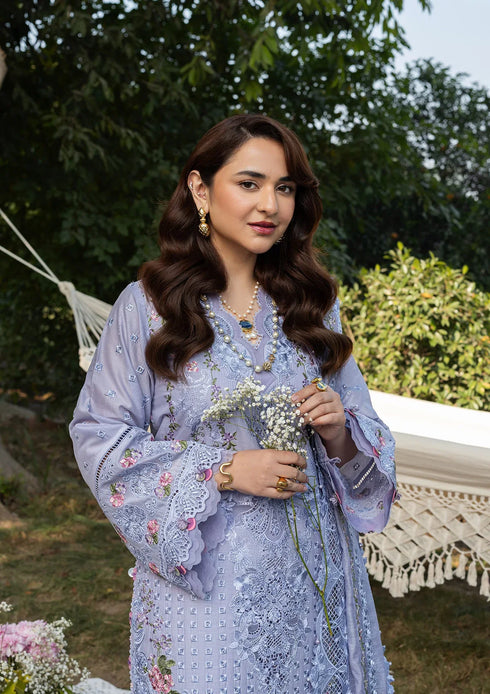 Elaf Embroiderd Lawn Suit ELY-3B PARADISE