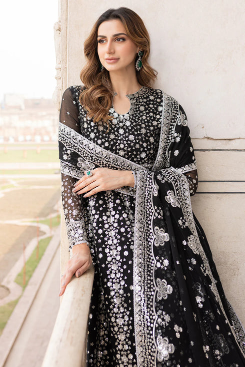 Farasha Chiffon 3 Piece Suit Midnight Orchid