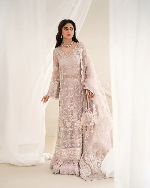 Faiza Saqlain Embroidered Organza Suit Ela