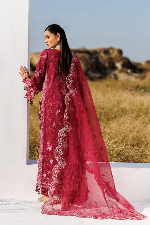 Emaan Adeel Embroidered Lawn Suit RADIANT ROSE
