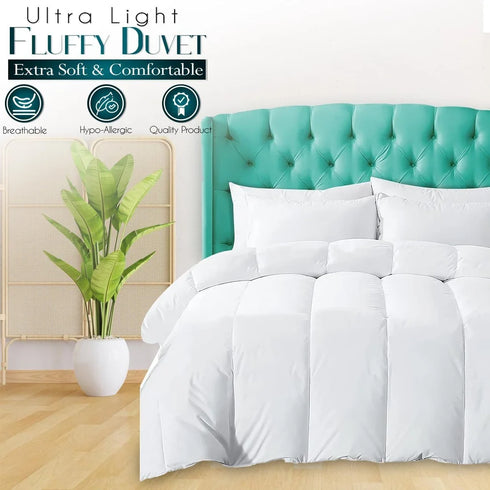 Premium Quilt Duvet 10.5, 13.5 & 15 Tog – Single Double King & Super King
