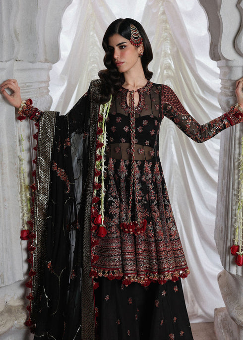 Hussain Rehar Embroidered Chiffon Suit Siyara
