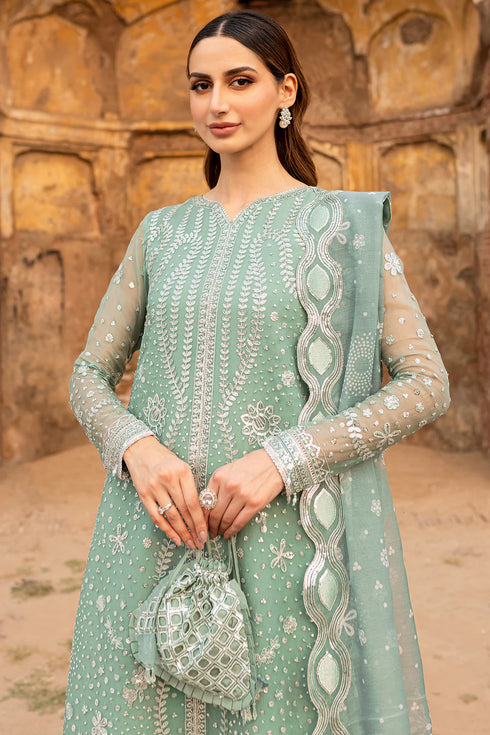 Farasha Chiffon 3 Piece Suit Ocean Light