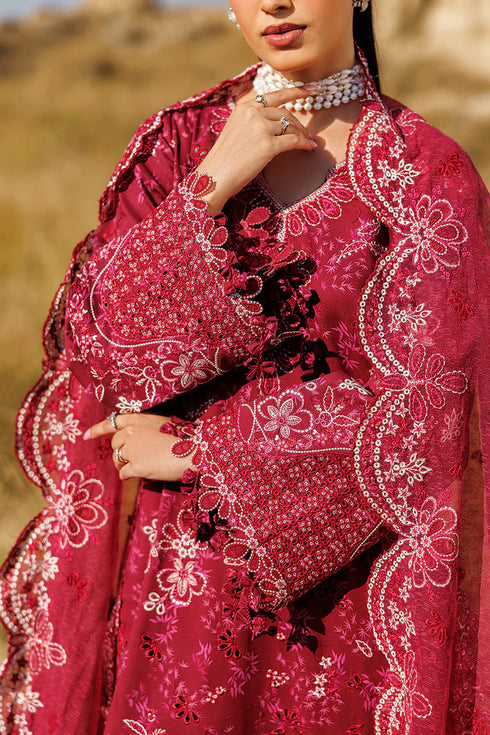 Emaan Adeel Embroidered Lawn Suit RADIANT ROSE