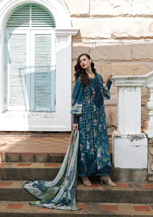 Elaf Digital Printed Lawn Suit ESA-5A OCEANA VEIL