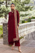 Xenia Embroidered Chiffon 3 Piece Suit - TANYA