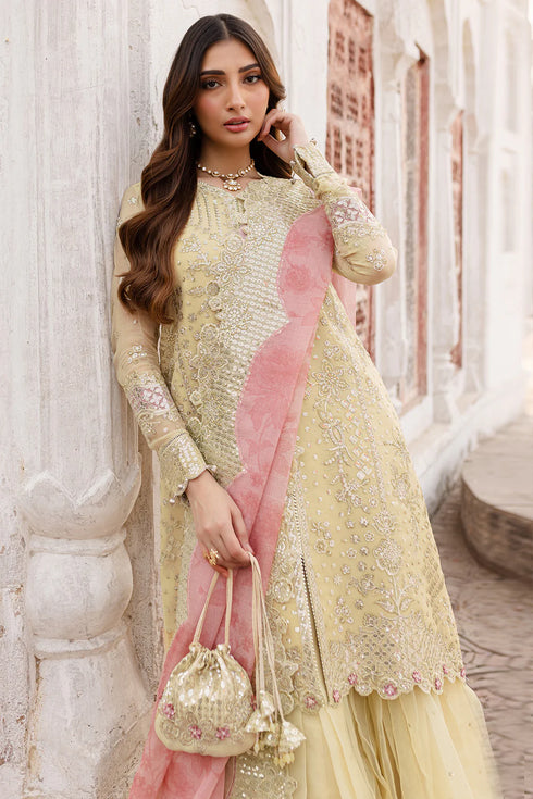 Farasha Chiffon 3 Piece Suit Marigold Bliss