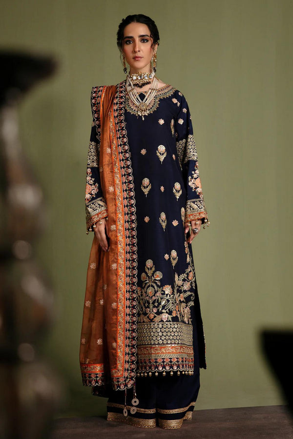 Emaan Adeel Embroidered Silk 3 piece suit NR 07 DIVANI