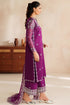 Farasha Embroidered Chiffon Suit Magenta Rose