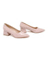 Women's Pink Block Heel Court Shoes G-225-5