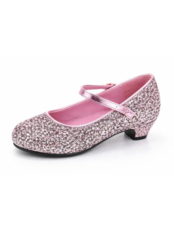 Kids Pink Glitter Shoes BS-41