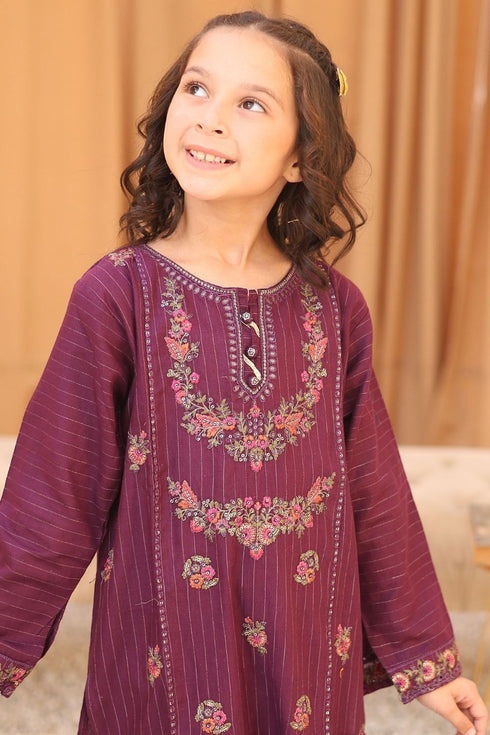 Nau Bahar Kids Khadar Embroidered Suit NB-18