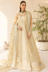 Farasha Embroidered Net Suit Golden Aura