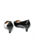 Women Unisex Low Kitten Black Paintent Heel G20 Plus