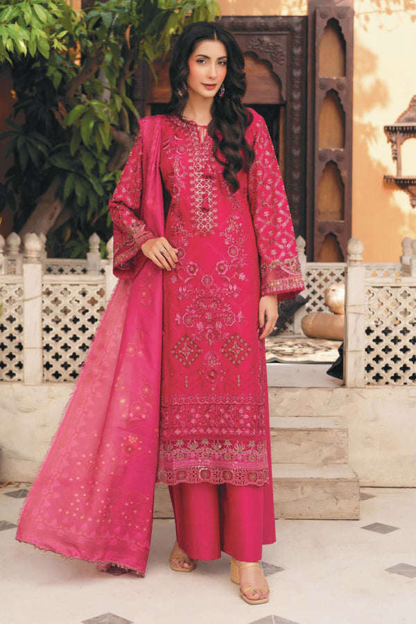 Munira Embroidered Lawn Suit MSL157- Pakistani Lawn Suits