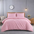4 Piece Microfibre Duvet Cover Set – Plain Ultra Soft Bedding with Pillowcases Single Double King Super King