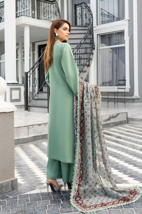 Munira Designer Embroidered Cotton Chikankari Suit MSL142